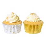 PME Košíčky papírové s fólií Zlaté hvězdičky 60 ks