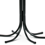 Věšák stojanový, kovová konstrukce, černý matný lak, výška 188 cm, nosnost 12 kg