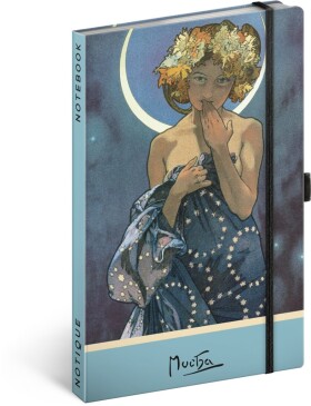 Notes tečkovaný Alfons Mucha Luna