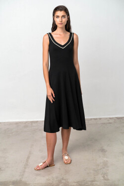 Vamp - Pohodlné dámské šaty – Syrah 18490 - Vamp black XL