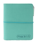 Diář: Tyrkysový kroužkový S s vyměnitelným kalendáriem