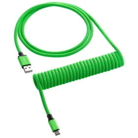 CableMod Classic Coiled Keyboard Cable USB-C - USB-A 1.5m Viper Green / Kabel pro klávesnici (CM-CKCA-CLG-KLG150KLG-R)