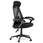 Kancelářská židle, houpací mechanismus, černá síťovina, KA-Y309 BK