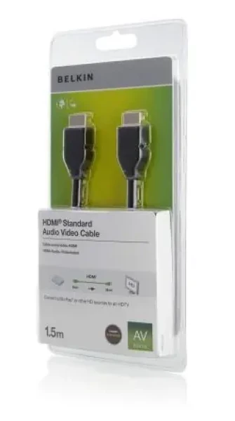 Belkin HDMI / Kabel / Audio/Video / 4K/UltraHD / 1,5 m (F3Y017BT1.5MBLK)