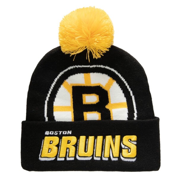 Mitchell & Ness Pánská zimní čepice Boston Bruins NHL Punch Out