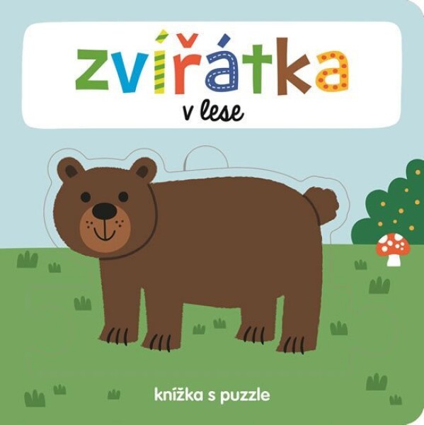 Zvířátka lese Knížka puzzle