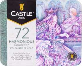 Castle art supplies Castle art supplies, Harmonious, sada pastelek v jemných odstínech, 72 ks