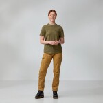 FJÄLLRÄVEN Hemp Blend Out Here T-shirt W, Green (vzorek) velikost: M