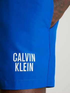 Pánské plavecké šortky s dvojitým pásem KM0KM00798 C4X modré - Calvin Klein M