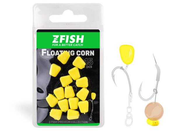 Zfish Nástraha Plovoucí kukuřice 10ks,Zfish Nástraha Plovoucí kukuřice 10ks