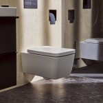 HANSGROHE - EluPura Q Závěsné WC se sedátkem SoftClose, Rimless, SmartClean, bílá 61117450