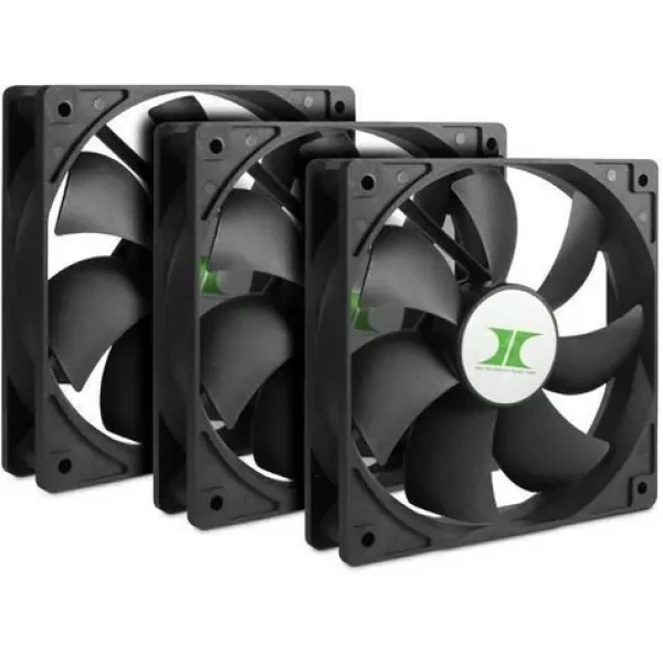 Inter-Tech IPC Fan Set 120 černá / Ventilátor / 3ks / 120 mm / 800-1500 RPM / 60 CFM / 25 dB / 4-pin (88887289)
