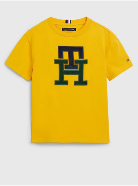 Žluté klučičí tričko Tommy Hilfiger Kluci