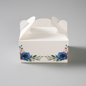 Výslužková krabice s rukojetí Blue 13x9x7cm