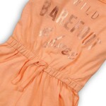 Overal dívčí letní, Minoti, PALM 3, oranžová - 80/86 | 12-18m