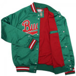 Mitchell & Ness NBA Milwaukee Bucks Pánská lehká bunda M STJKMG18013-MBUDKGN M