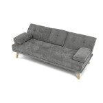Trojmístná rozkládací pohovka, šedá, látka, ASB-C3034 GREY2