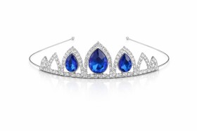 Dortisimo Nejedlá dekorace Korunka s modrými kameny