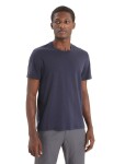 Pánské merino triko krátký rukáv ICEBREAKER Mens Central Classic SS Tee, Midnight Navy velikost: L