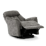 Polohovací křeslo, elektrické kabelové ovládání, šedá, látka, TV-H9727 GREY2