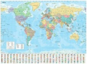 Collins World Wall Paper Map - Collins Maps