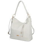 Moderní dámská koženková kabelka na rameno Bonnie, šedá