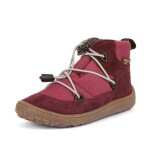 Dívčí celoroční barefoot boty TEX TRACK Bordeaux, Froddo, G3110257-7, červená - 33