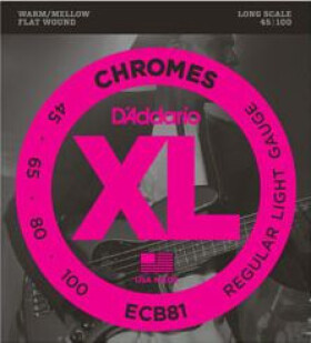 D'Addario ECB81 Chromes Regular Light - .045 - .100
