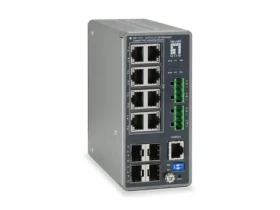 LevelOne IGP-1271 / Průmyslový switch / 8x GE PoE+ / 4x SFP / PoE+ 240 W / Managed L3 (IGP-1271)