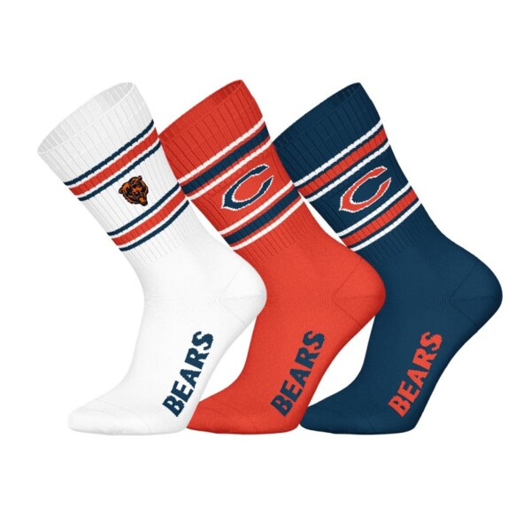 Pánské ponožky Chicago Bears NFL Team Set Crew (3 páry) Velikost: 43–46