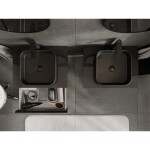 MEXEN/S - Orio koupelnová skříňka pod umyvadlo 60 cm s deskou, 1 šuplík, černá lesk 91A10-06023-1-BFC70