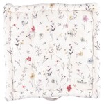 GREEN GATE Prošívaný podsedák Venissa White 50 x 50 cm, bílá barva, textil