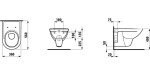 Laufen - Pro Závěsné WC, 560x360 mm, s LCC, bílá H8209504000001