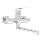 Dřezová baterie SAT Project s otočným ramínkem 150 mm chrom SATBSPRO261 SATBSPRO261