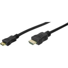 Digitus HDMI kabel Zástrčka HDMI-A, Zástrčka HDMI Mini-C 3.00 m černá AK-330106-030-S pozlacené kontakty HDMI kabel