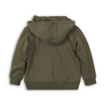Mikina chlapecká s kapucí, Minoti, KB FLEECE HOODY 9, khaki - 146/152 | 11/12let