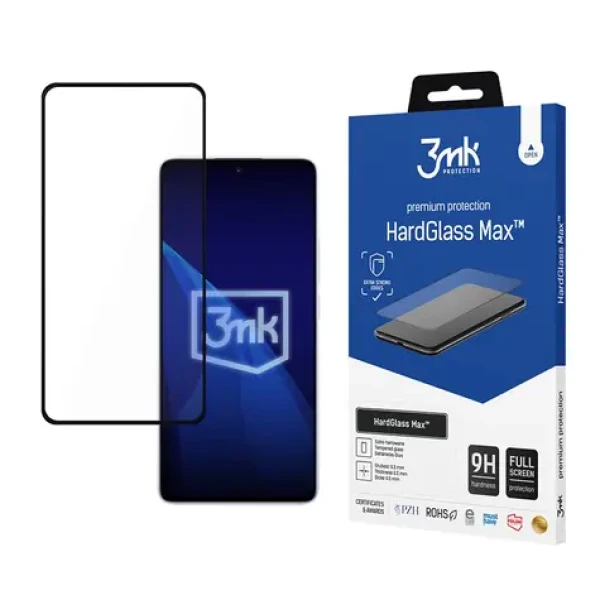 3mk HardGlass Max černá / Tvrzené sklo / Xiaomi Redmi Note 14 5G (5903108756037)