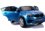 Mamido Elektrické autíčko BMW X6 M dvoumístné XXL lakované modré