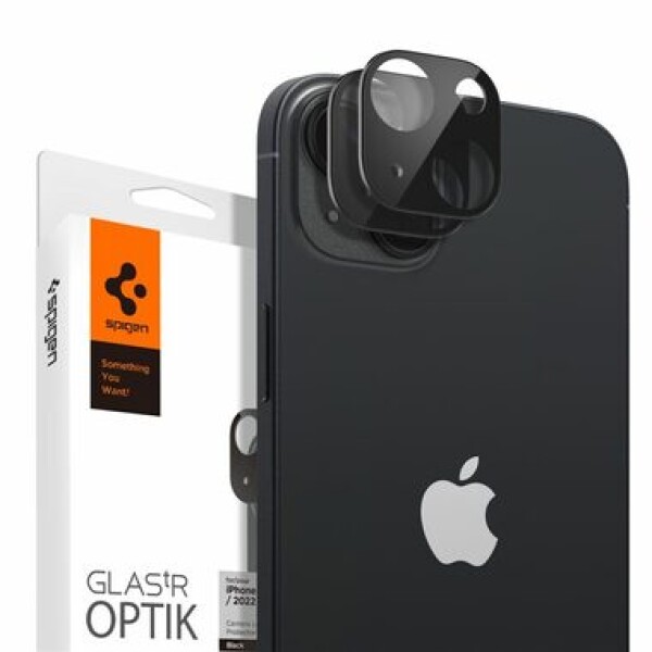 Spigen Glass Optik ochranné sklo na fotoaparát pro Apple iPhone 14/iPhone 14 Plus 2ks černá (AGL05274)