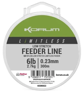 Korum Vlasec Limitless Low Stretch Feeder Line 300m 0,23mm 2,7kg (K0390022)
