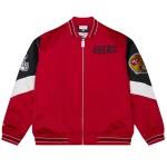Mitchell & Ness Pánská bunda San Francisco 49ers NFL Throw it Back Heavyweight Satin Velikost: 2XL