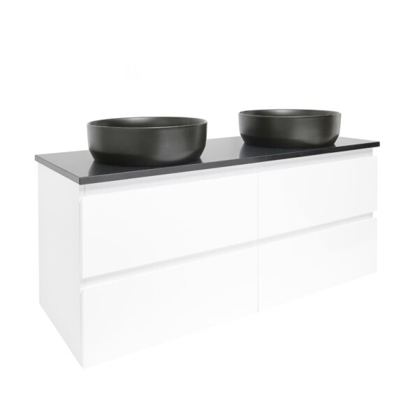 Koupelnová skříňka s krycí deskou SAT B-Way 119x50x45 cm bílá lesk BWAY2120WZ BWAY2120WZ