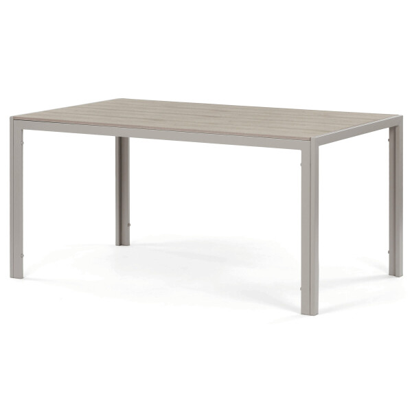 Zahradní stůl 150x89cm, kov, polywood, béžová, AZT-S1215 CRM