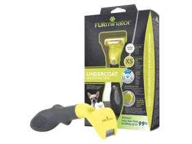 FURminator hrablo pro krátkosrsté psy velmi malých plemen / Hrablo pro psy / Nerezová čepel / Ergonomická rukojeť
