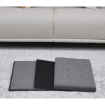 Taburet s úložným prostorem, šedá, manšestrová látka, TAB-472 GREY6