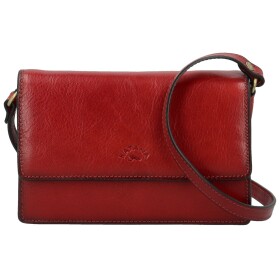 Luxusní dámská kožená crossbody kabelka Katana Flavia, vínová