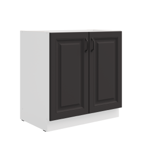Spodní skříňka Stilo 80 D 2F BB Barva korpusu: Bílá, Barva dvířek: Grafit
