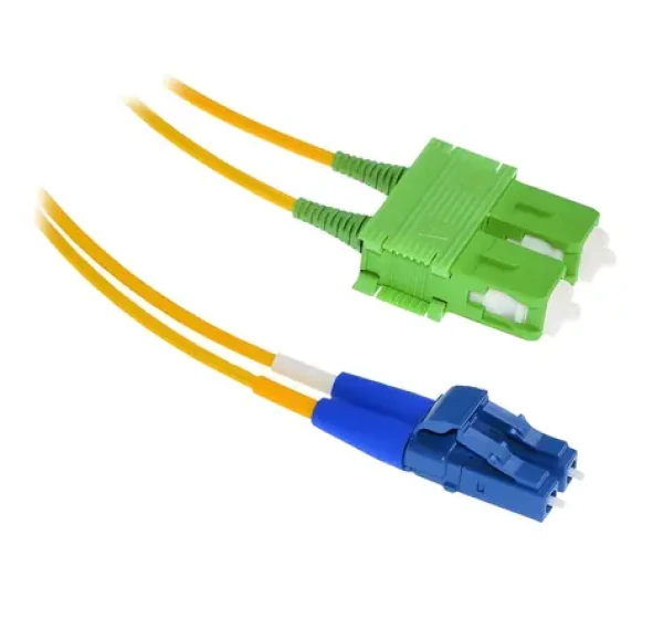 XtendLan FO patch LC-SC/APC / Optický patch kabel / 1 m / 9/125 Singlemode / Duplex / G.657.A1 / LS0H (FOP-LCSCA-D-1-9-A1)