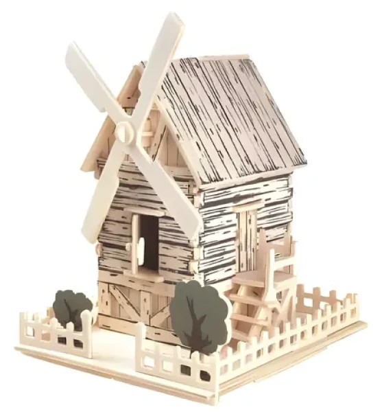 WOODCRAFT Dřevěné 3D puzzle Větrný mlýn