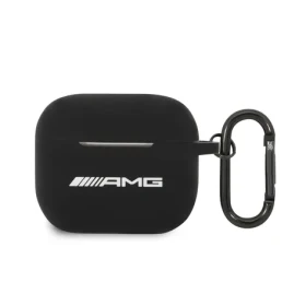 Mercedes AMG AirPods 3 cover black Silicone Big Logo AMA3RBK